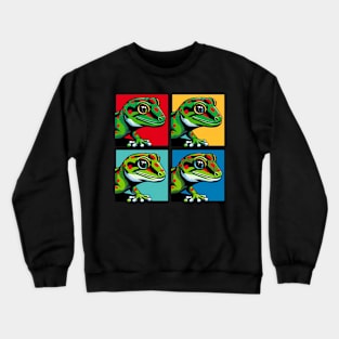 Giant Day Gecko Pop Art - Cool Lizard Crewneck Sweatshirt